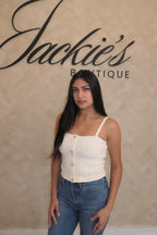 Golden Button Top